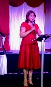 Karen Morton compering at Reading Volunteer Awards 2017